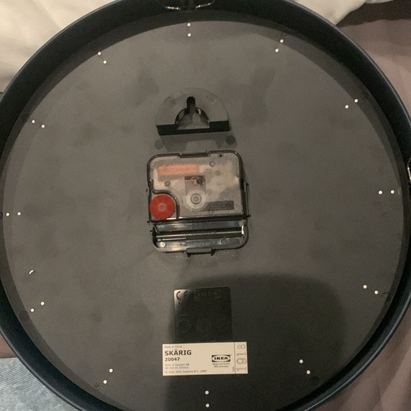 An IKEA navy and gold clock. Used but in perfect condition. - Picture 3 of 3